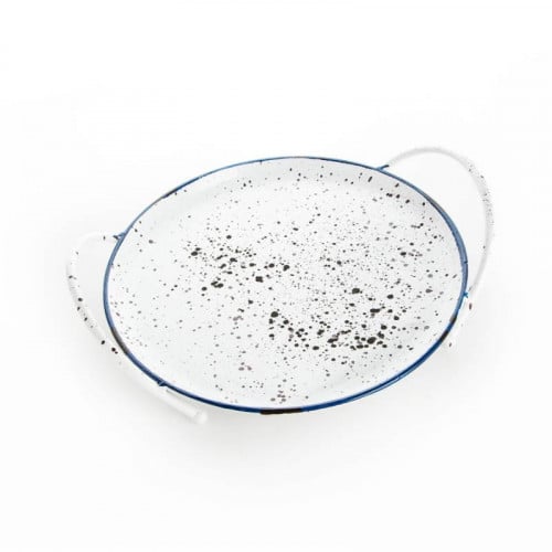 صحن تقديم حديد وسط