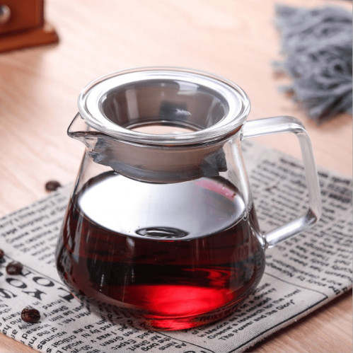 ابريق تقديم زجاجي للقهوة