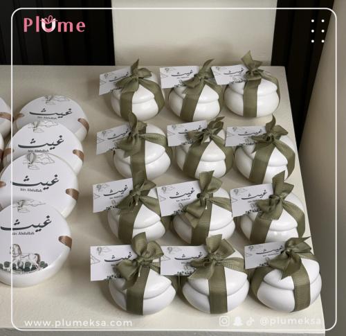 ١٢حبات شمعة دائريه بالغطاء مع الثيم