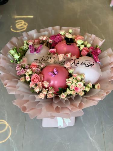باقه ورد الهبه ورد مع بالون RY049