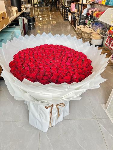 باقة ورود حمراء كبيرة200 حبه RY009