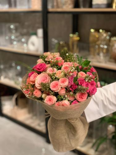 باقه بيبي ملون تغليف خيش RY056