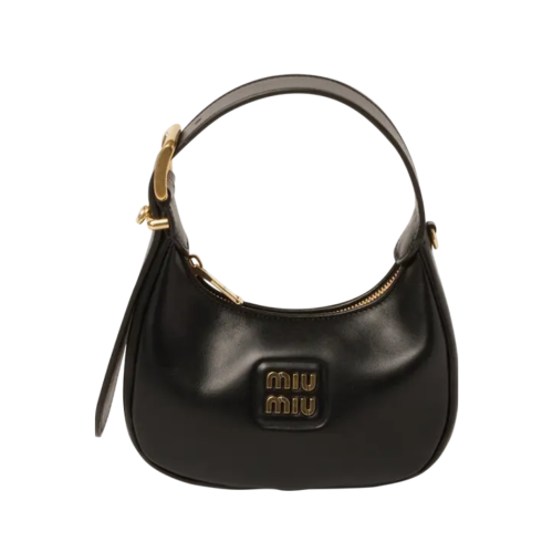 Miu Miu Wander Matelassé Nappa Leather Mini Hobo B...