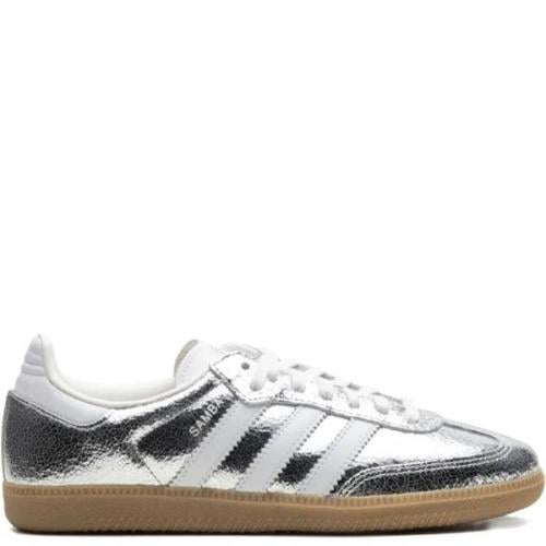 Adidas Samba OG "Silver Metallic Cracked Leather"...