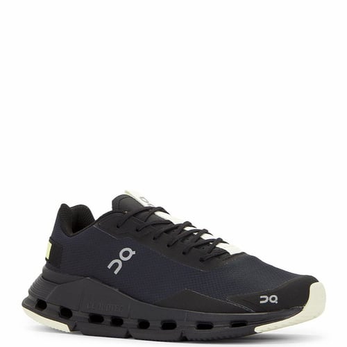 On Cloudnova Form Sneaker in Black & Hay