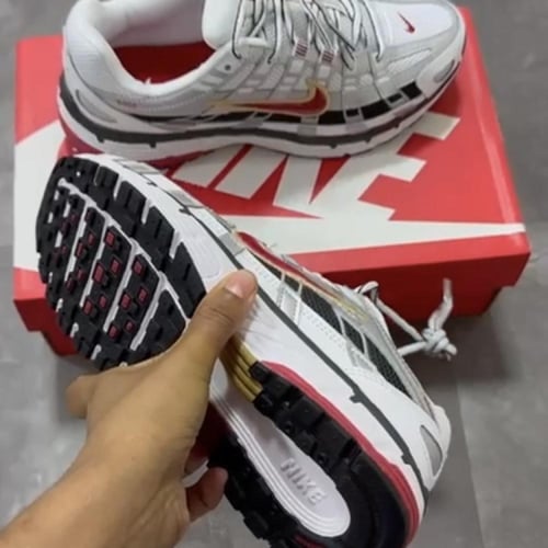 Nike P-6000 "Platinum/Varsity Red" sneakers