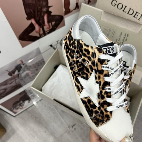 Golden goose Superstar distressed lace-up sneakers
