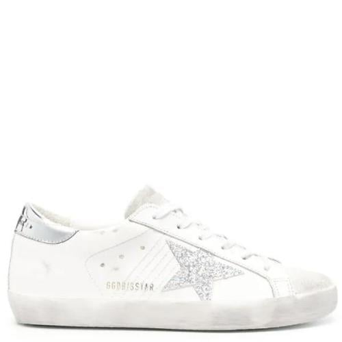 Golden goose Superstar distressed lace-up sneakers
