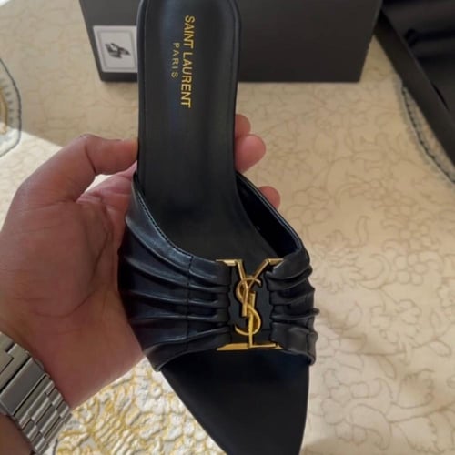 Saint Laurent Opyum patent-leather sandals