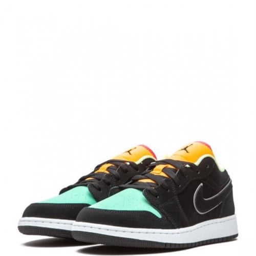 Air Jordan 1 Low SE Black Aurora Green