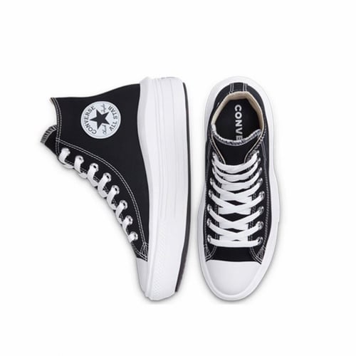 converse chuck taylor black all star move platform...