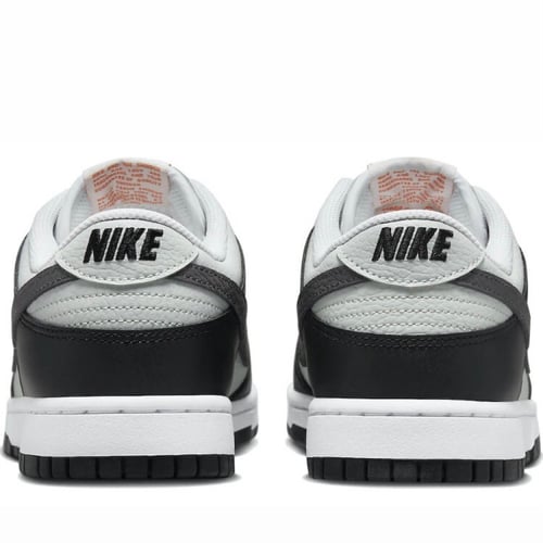 Nike Dunk Low Grey Black Orange Mini Swoosh
