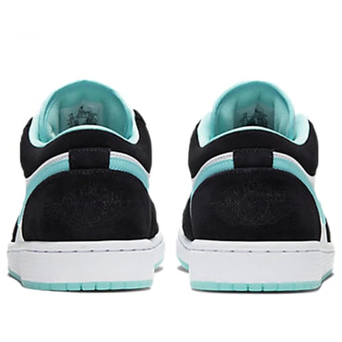 AIR JORDAN 1 LOW WHITE BLACK ISLAND GREEN
