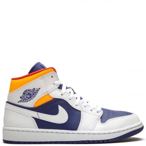 Air Jordan 1 Mid "Royal Blue/Laser Orange"