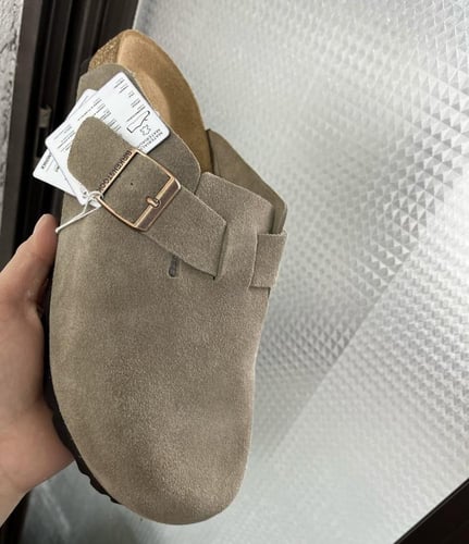 Birkenstock Boston suede clogs