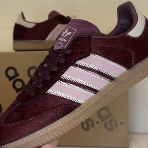 Adidas Samba OG "Maroon/Sand Strata/Pony" sneakers