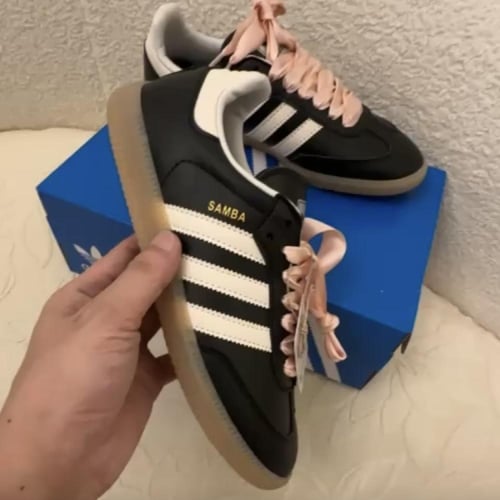 Adidas Samba 'Black Wonder Quartz Ribbon Laces