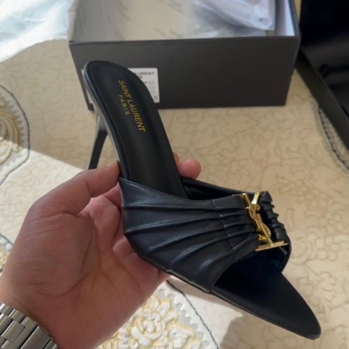 Saint Laurent Opyum patent-leather sandals