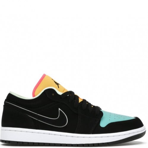 Air Jordan 1 Low SE Black Aurora Green