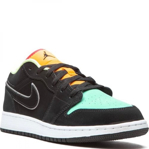 Air Jordan 1 Low SE Black Aurora Green