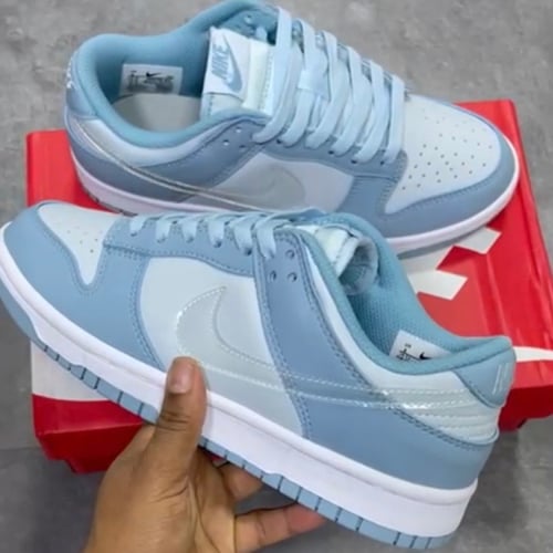 Nike dunk low clear swoosh