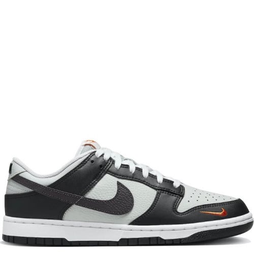 Nike Dunk Low Grey Black Orange Mini Swoosh