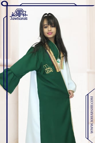 جلابية اليوم الوطني السعودي بناتي بتصميم تراثي أني...