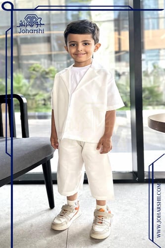 جاكيت اليوم الوطني السعودي للأطفال بتطريز سعودي