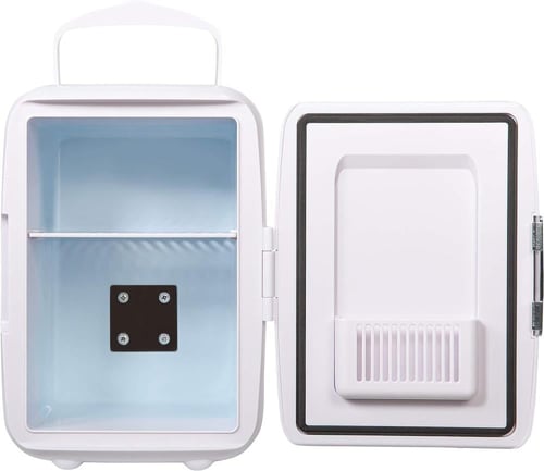 ثلاجة سيارة صغيرة دينكس 4 لتر بتصميم محمول أبيض