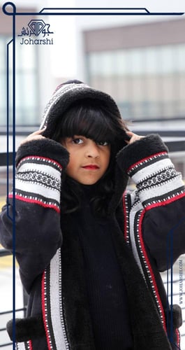 فروة اطفال شتوية سدو عربي دافئة