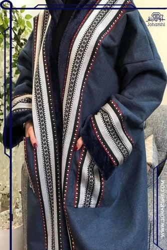 فروه نسائيه بالاسم مع السدو لون كحلي - فروه شتويه...