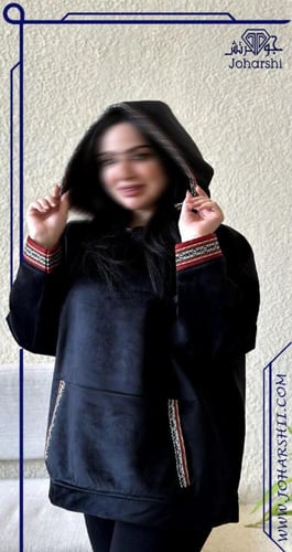 هودي اوفر سايز شتوي هليله ساده