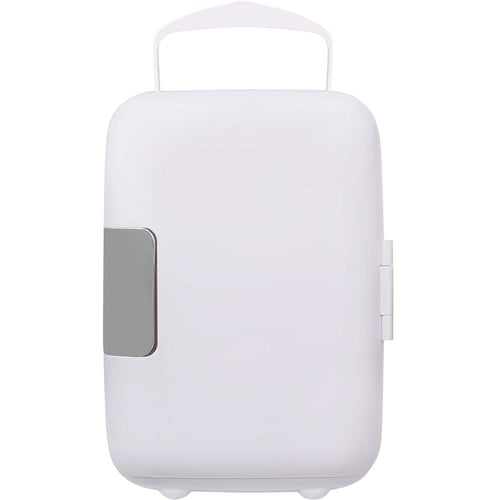 ثلاجة سيارة صغيرة دينكس 4 لتر بتصميم محمول أبيض