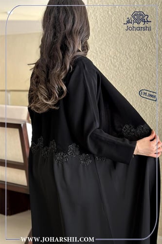 عباية شغف ماشيل مع بعض قماش ملكي وقماش تفتح خفيف م...