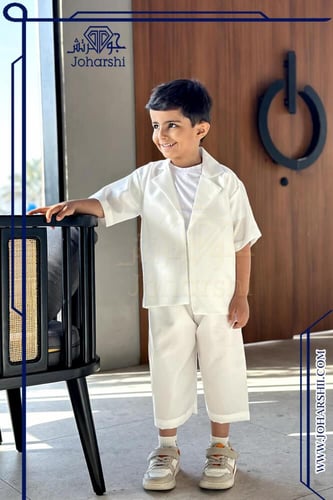 جاكيت اليوم الوطني السعودي للأطفال بتطريز سعودي