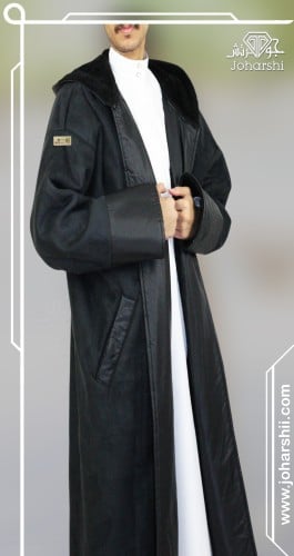 فروة رجالي شتوية بتصميم جلد فاخر