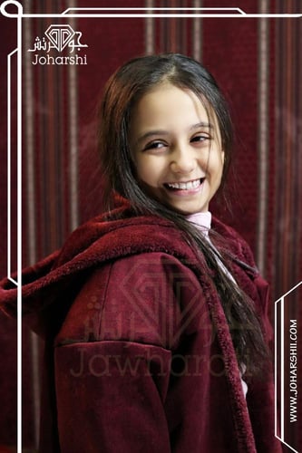 فروة أطفال بالاسم لون عنابي فاخرة شتوية