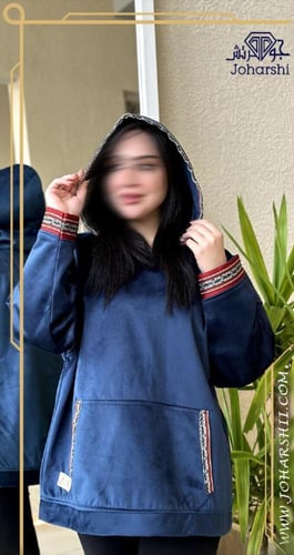 هودي اوفر سايز شتوي هليله ساده