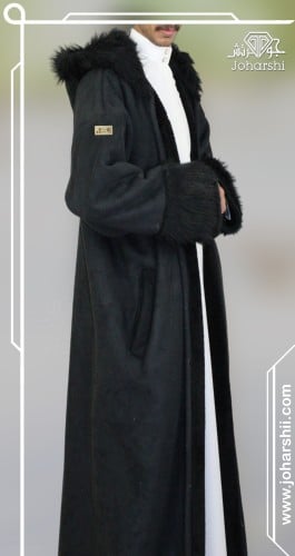 فروة رجالي شتوية بتصميم فرو الريش الفاخر