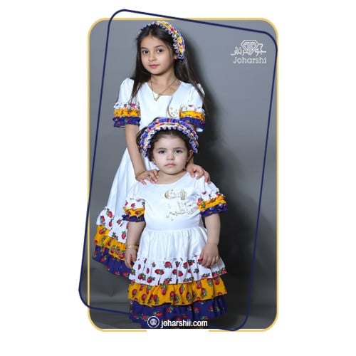 فستان شالكي طبقات