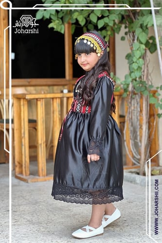 فستان التأسيس اسود حسب الطلب