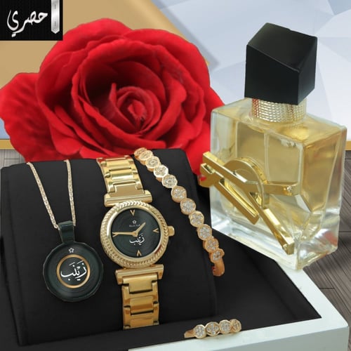 أطقم نسائية اكسسوارات بتصميم مخصص مع عطر فخم