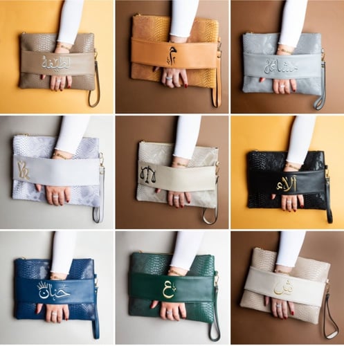 شنط يد باوتش جلد التمساح الصناعي - متعددة الألوان...