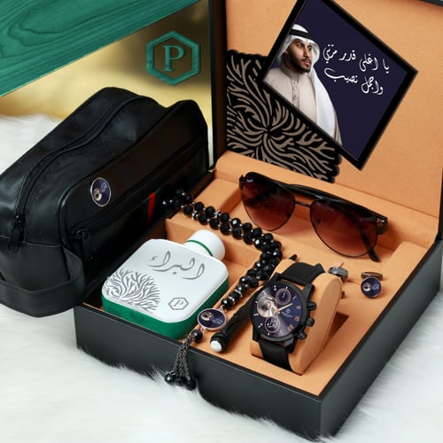 اطقم رجالية فخمة من برستيج مع ساعة وكبك وعطر - 171...