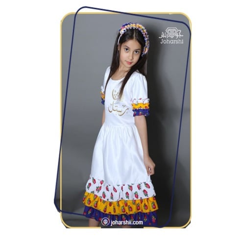 فستان شالكي طبقات