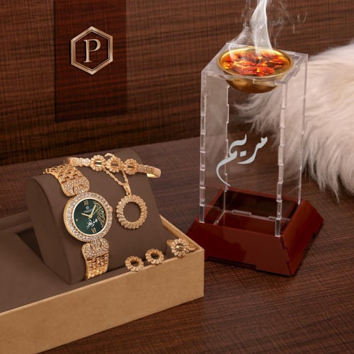 أطقم هدايا نسائية راقية مرصعة بفصوص