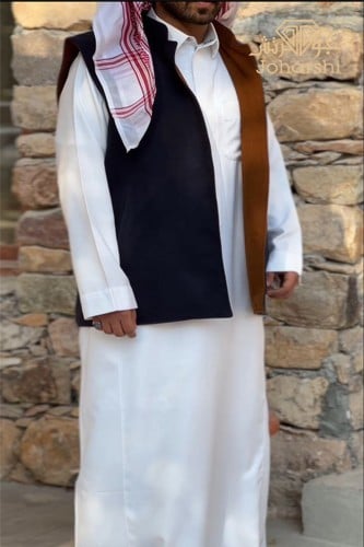 سديري رجالي دبل فيس كحلي وجملي جوخ شتوي