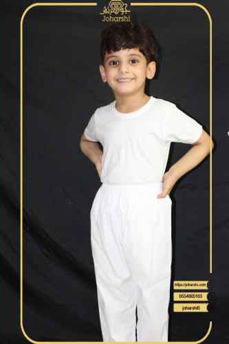 طقم ولادي فنيلة مع سروال داخلي + سروال طويل