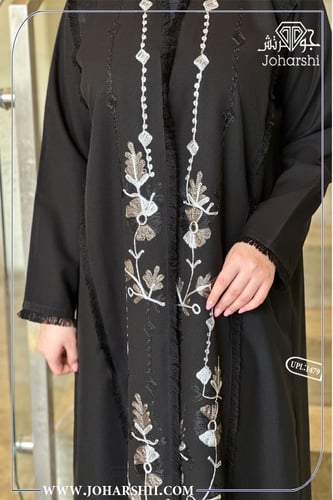 عباية لف كتان مطرزه فخمة