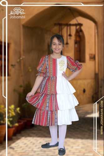 فستان بشكل سدو احمر